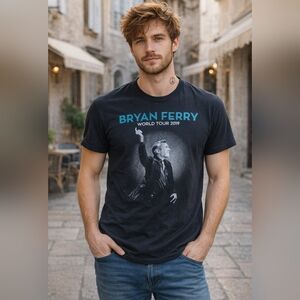 Bryan Ferry World Tour 2019 Concert T Shirt Extra Large
